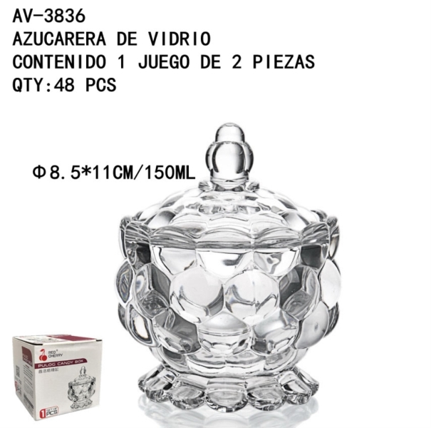 [AV-3836]AZUCARERA DE VIDRIO 
