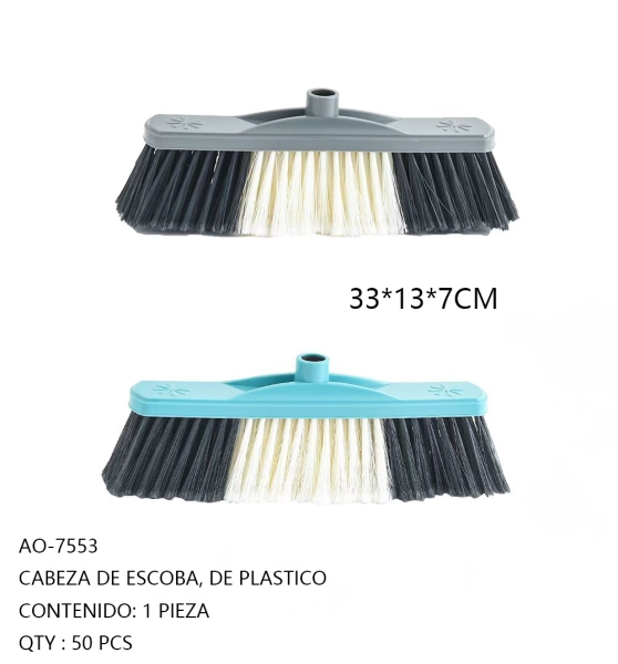 [AO-7553]CABEZA DE ESCOBA, DE PLASTICO 