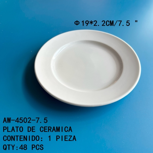 [AW-4502-7.5]PLATO DE CERAMICA 