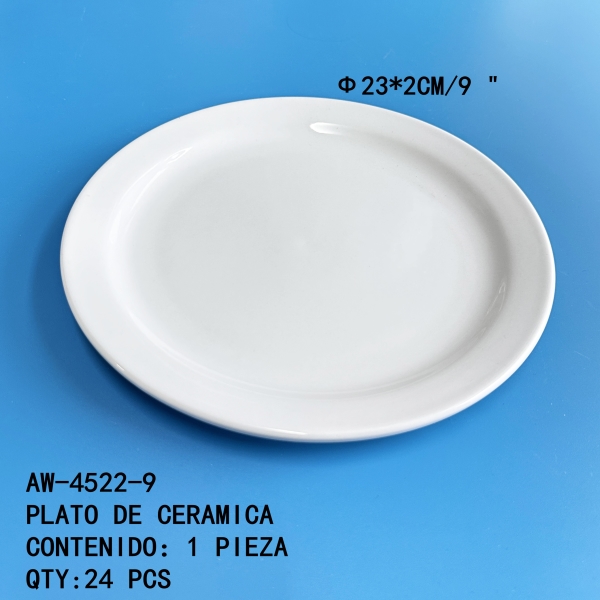 [AW-4522-9]PLATO DE CERAMICA 