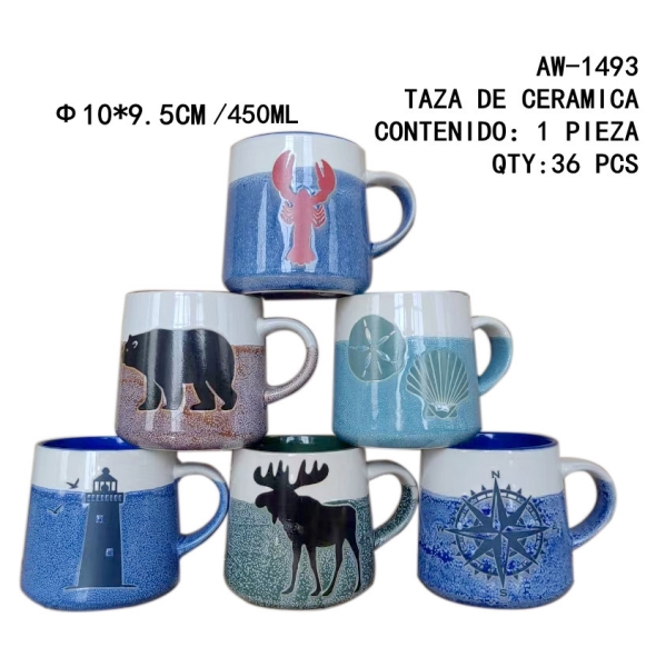 [AW-1493]TAZA DE CERAMICA 