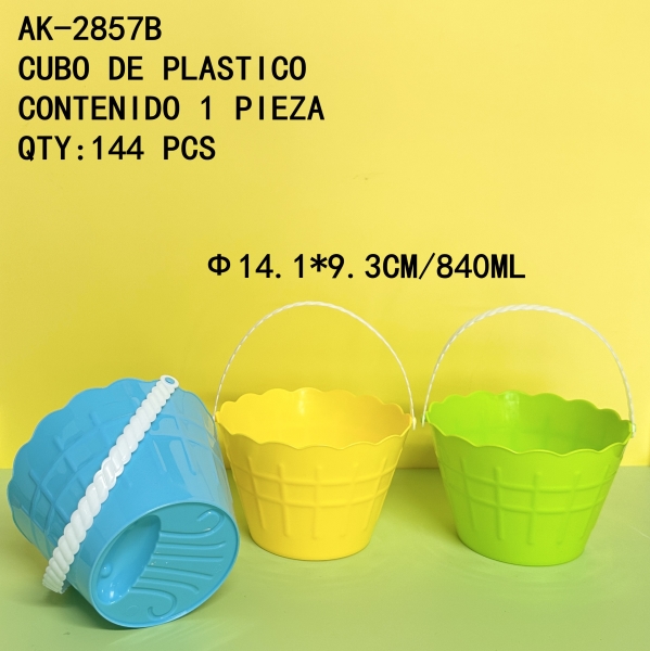 [AK-2857B]CUBO DE PLASTICO 