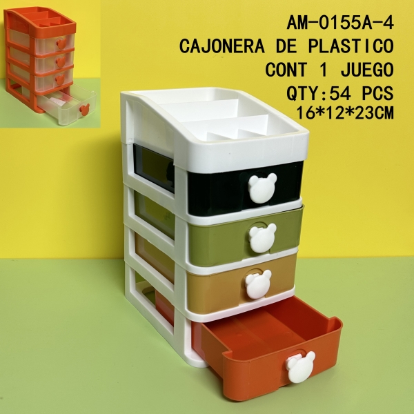 [AM-0155A-4]CAJONERA DE PLASTICO 