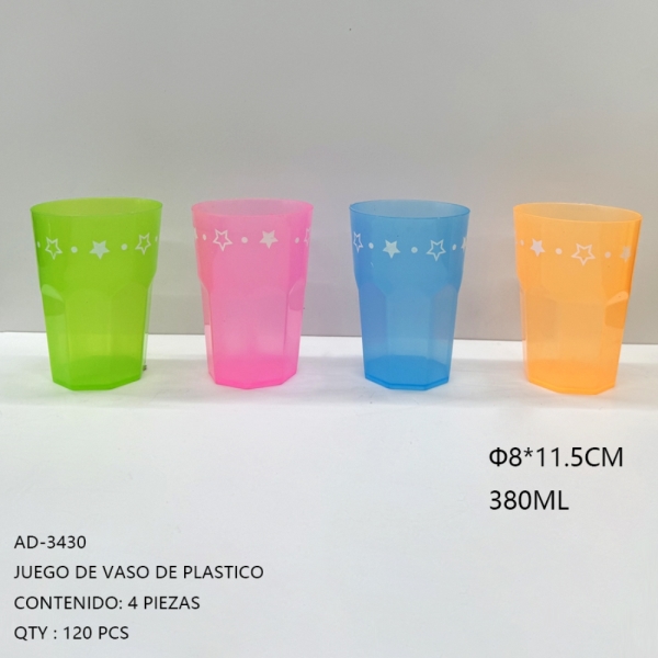 [AD-3430]JUEGO DE VASO DE PLASTICO 