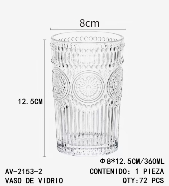 [AV-2153-2]VASO DE VIDRIO 