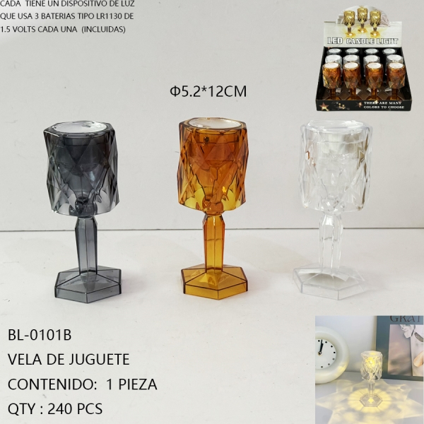 [BL-0101B]VELA DE JUGUETE 