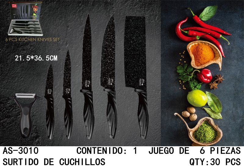 [AS-3010] SURTIDO DE CUCHILLOS 