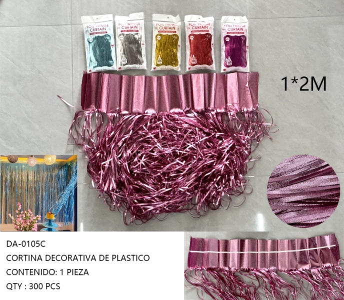 [DA-0105C] CORTINA DECORATIVA DE PLASTICO 