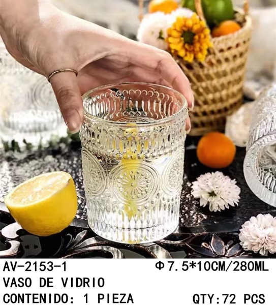 [AV-2153-1] VASO DE VIDRIO 