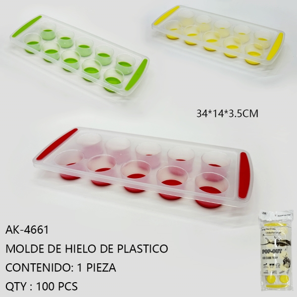 [AK-4661] MOLDE DE HIELO DE PLASTICO 