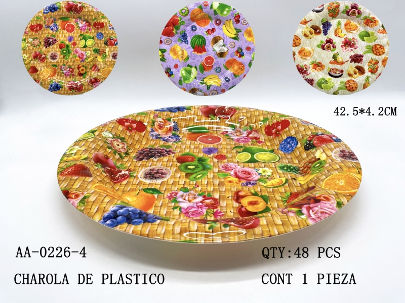 [AA-0226-4] CHAROLA DE PLASTICO