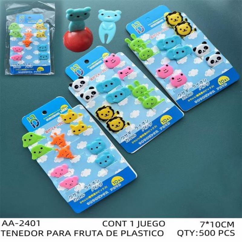 [AA-2401] B-TENEDOR PARA FRUTA DE PLASTICO
