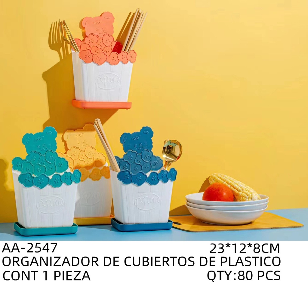 [AA-2547] ORGANIZADOR DE CUBIERTOS DE PLASTICO