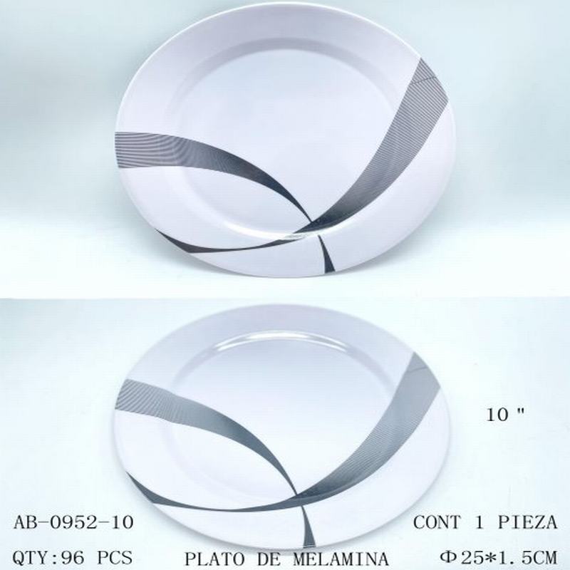 [AB-0952-10] PLATO DE MELAMINA