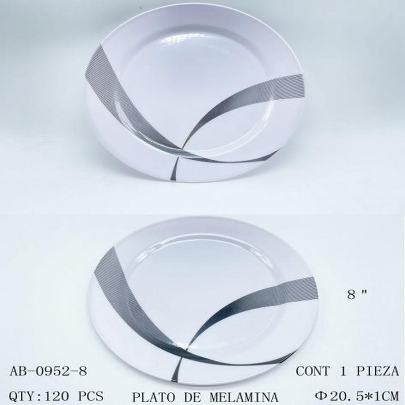 [AB-0952-8] PLATO DE MELAMINA