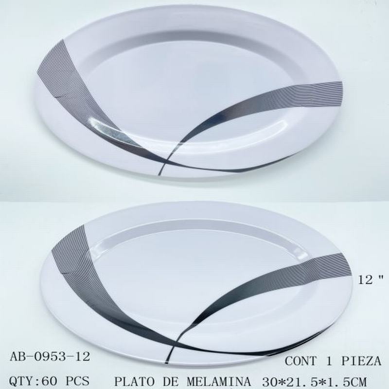 [AB-0953-12] PLATO DE MELAMINA