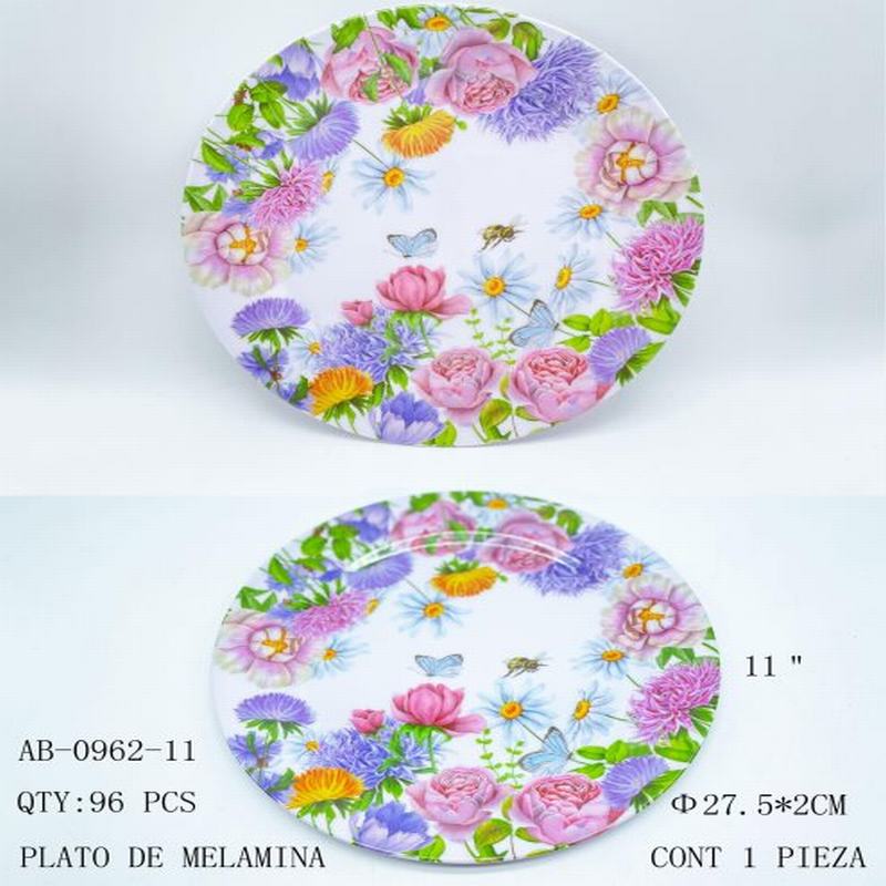 [AB-0962-11] PLATO DE MELAMINA
