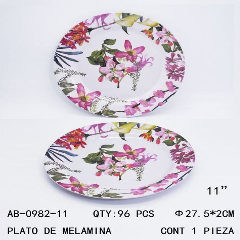 [AB-0982-11] PLATO DE MELAMINA
