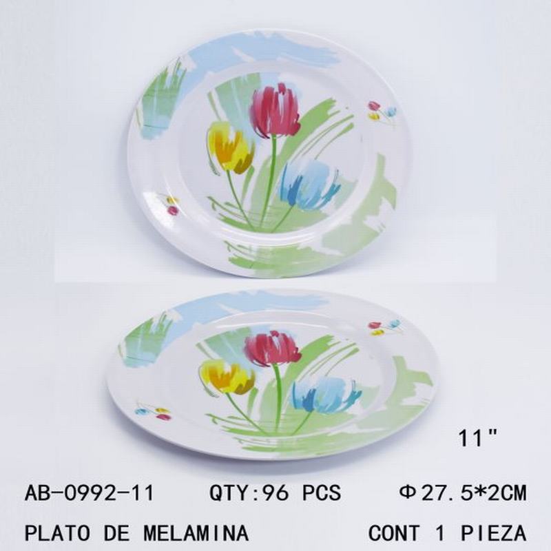 [AB-0992-11] PLATO DE MELAMINA