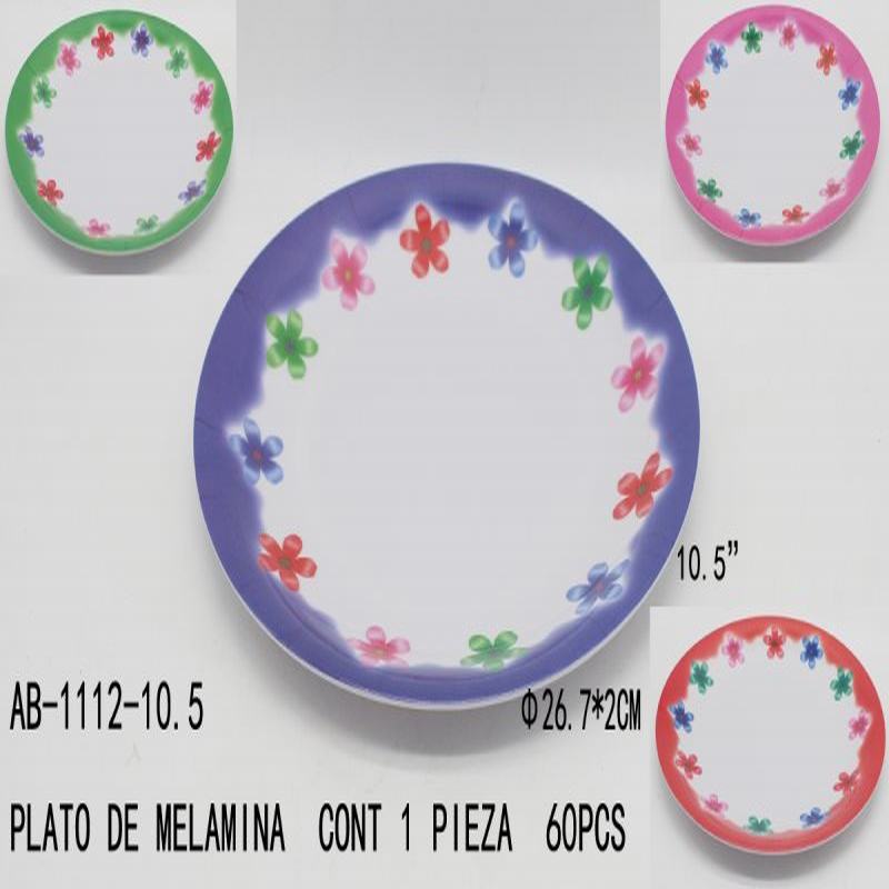 [AB-1112-10.5] PLATO DE MELAMINA