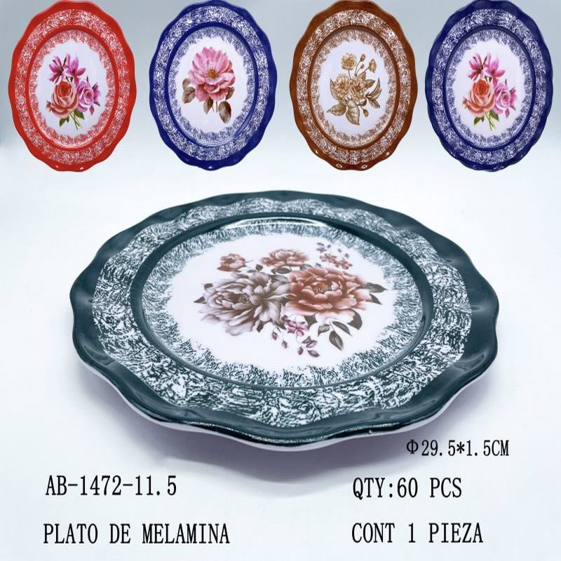[AB-1472-11.5] PLATO DE MELAMINA