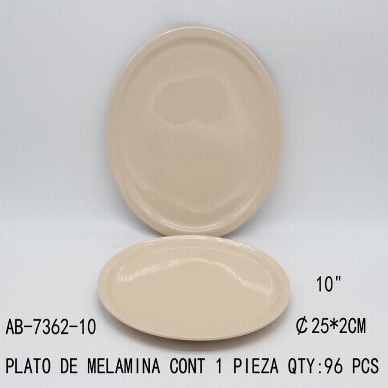 [AB-7362-10] PLATO DE MELAMINA