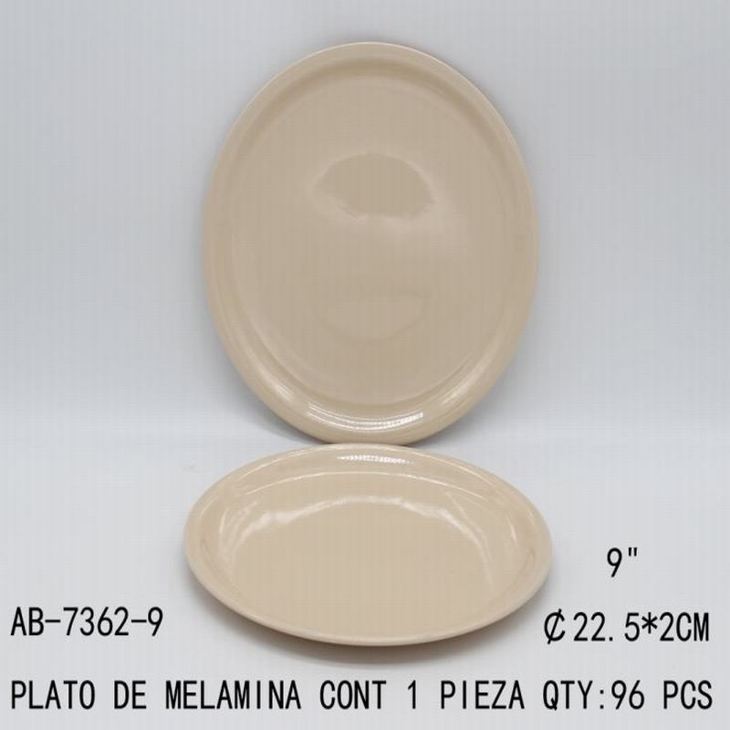 [AB-7362-9] PLATO DE MELAMINA