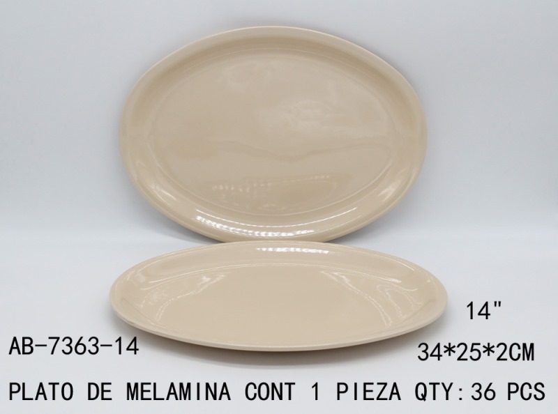 [AB-7363-14] PLATO DE MELAMINA