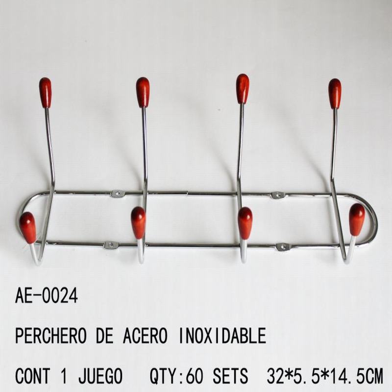 [AE-0024] PERCHERO DE ACERO INOXIDABLE