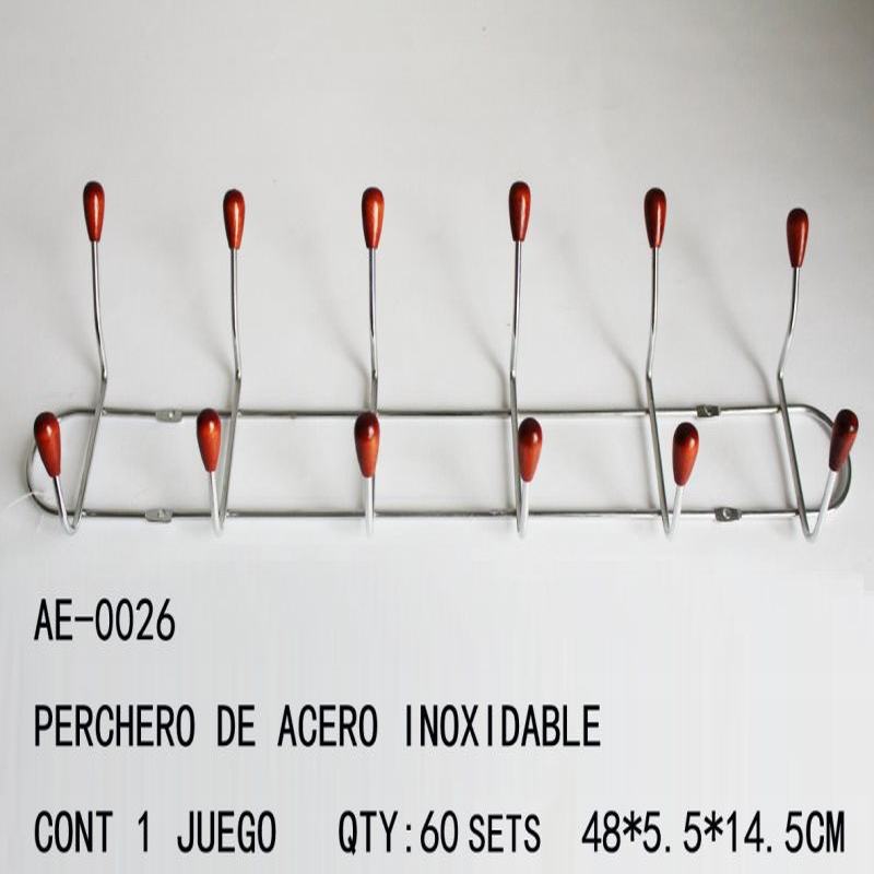 [AE-0026] PERCHERO DE ACERO INOXIDABLE
