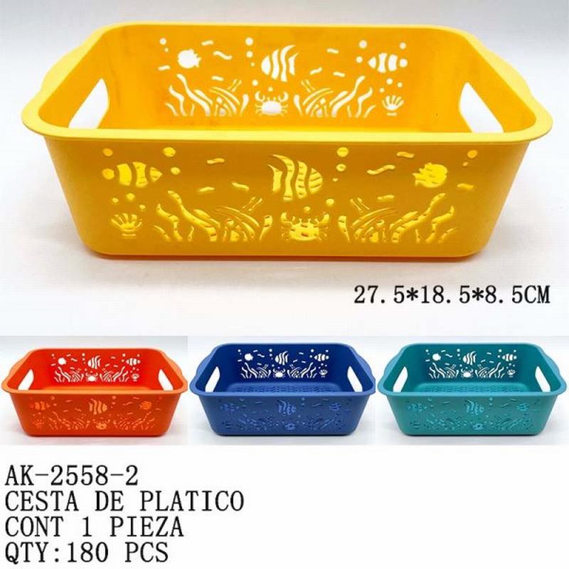 [AK-2558-2] B-CESTA DE PLATICO