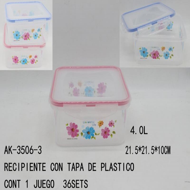 [AK-3506-3] RECIPIENTE CON TAPA