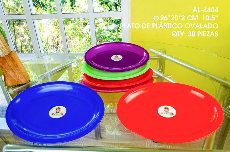[AL-4404] PLATO DE PLASTICO OVALADO