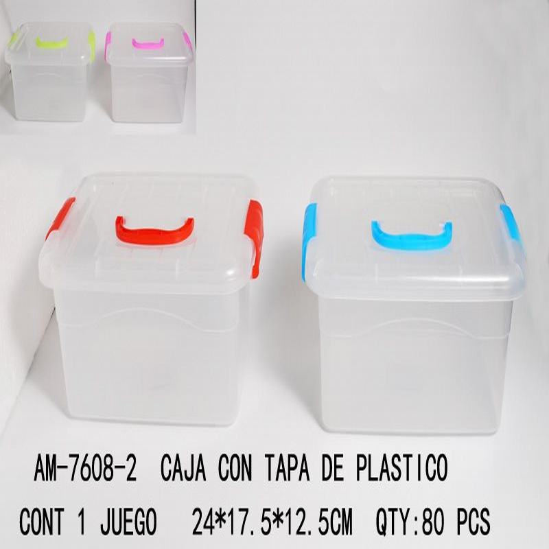 [AM-7608-2] CAJA CON TAPA DE PLASTICO