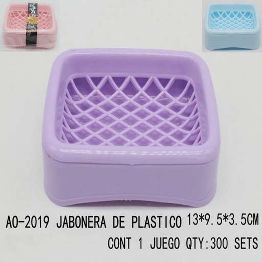[AO-2019 [300 PZS/CAJA]] [AO-2019] JABONERA DE PLASTICO