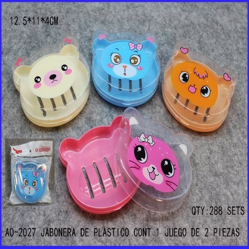 [AO-2027 [288 PZS/CAJA]] [AO-2027] JABONERA DE PLASTICO