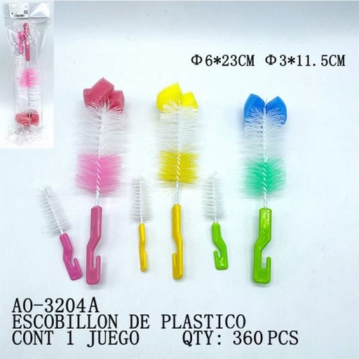 [AO-3204A [360 PZS/CAJA]] [AO-3204A] B-ESCOBILLON DE PLASTICO