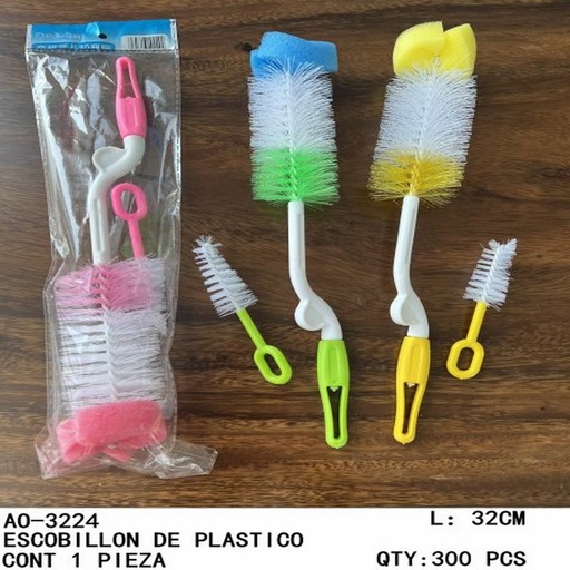 [AO-3224 [300 PZS/CAJA]] [AO-3224] B-ESCOBILLON DE PLASTICO