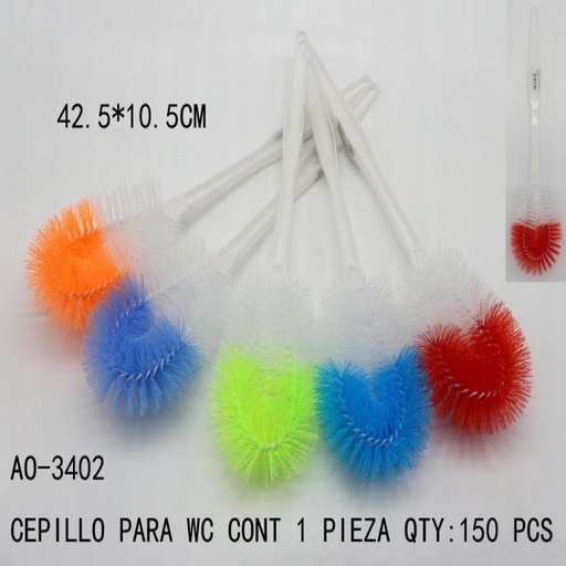 [AO-3402 [150 PZS/CAJA]] [AO-3402] B-CEPILLO PARA WC DE PLASTCIO