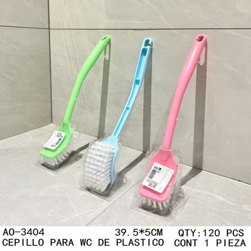 [AO-3404 [120 PZS/CAJA]] [AO-3404] CEPILLO PARA WC DE PLASTICO