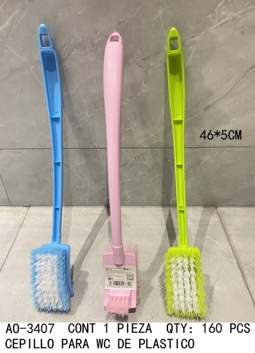 [AO-3407 [160 PZS/CAJA]] [AO-3407] CEPILLO PARA WC DE PLASTICO