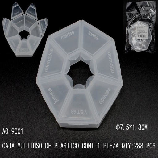 [AO-9001 [288 PZS/CAJA]] [AO-9001] CAJA MULTIUSO DE PLASTICO