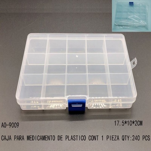 [AO-9009 [240 PZS/CAJA]] [AO-9009] CAJA PARA MEDICAMENTO DE PLASTICO