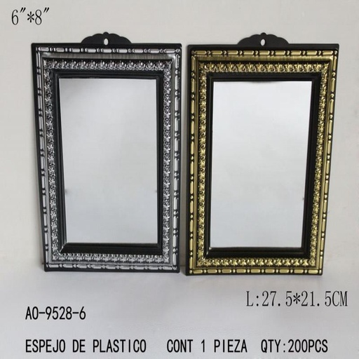 [AO-9528-6 [200 PZS/CAJA]] [AO-9528-6] ESPEJO DE PLASTICO