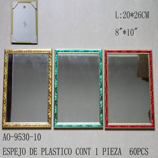 [AO-9530-10 [60 PZS/CAJA]] [AO-9530-10] ESPEJO DE PLASTICO
