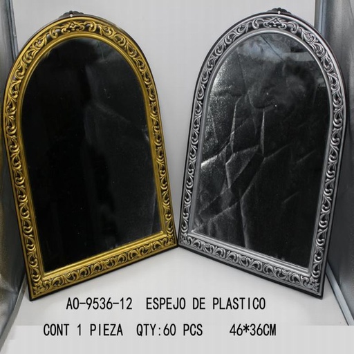 [AO-9536-12 [60 PZS/CAJA]] [AO-9536-12] ESPEJO DE PLASTICO
