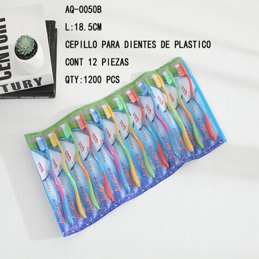 [AQ-0050B [1200 PZS/CAJA]] [AQ-0050B] CEPILLO PARA DIENTES DE PLASTICO