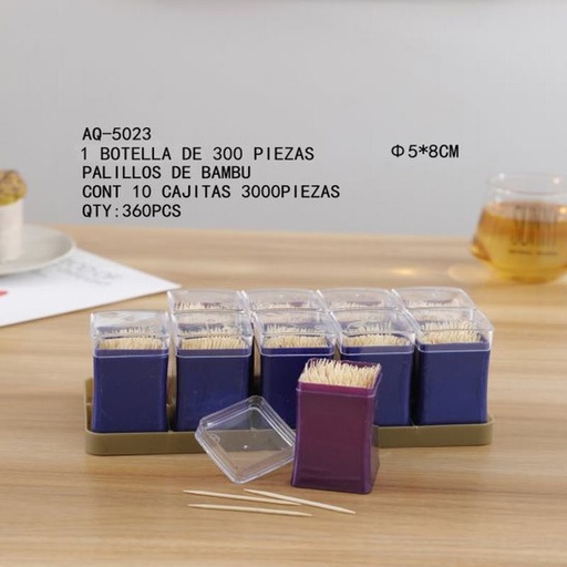 [AQ-5023 [360 PZS/CAJA]] [AQ-5023] PALILLOS DE BAMBU