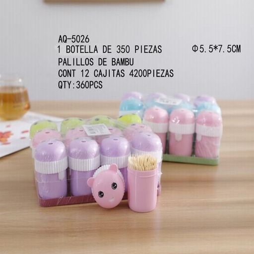 [AQ-5026 [360 PZS/CAJA]] [AQ-5026] PALILLOS DE BAMBU