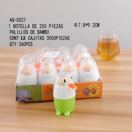[AQ-5027 [360 PZS/CAJA]] [AQ-5027] PALILLOS DE BAMBU